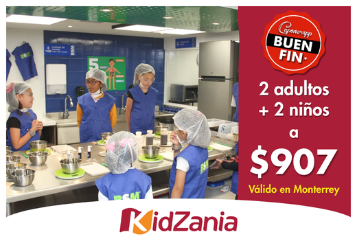 2 niÃ±os + 2 adultos Monterrey