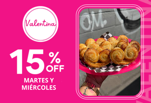 15% OFF martes y miÃ©rcoles