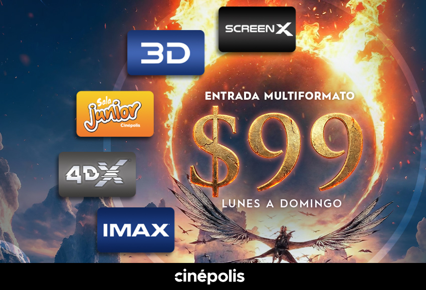 Entrada lunes a domingo por $99