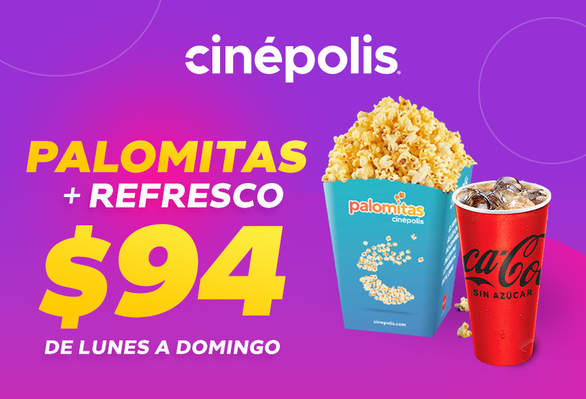 Combo Palomitas por $94