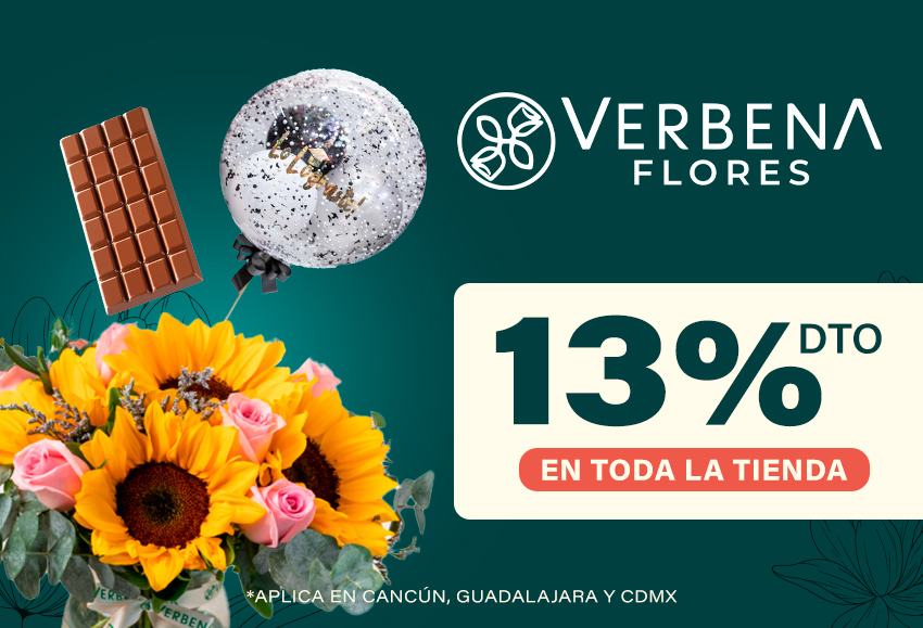 13% OFF en toda la tienda de Verbena