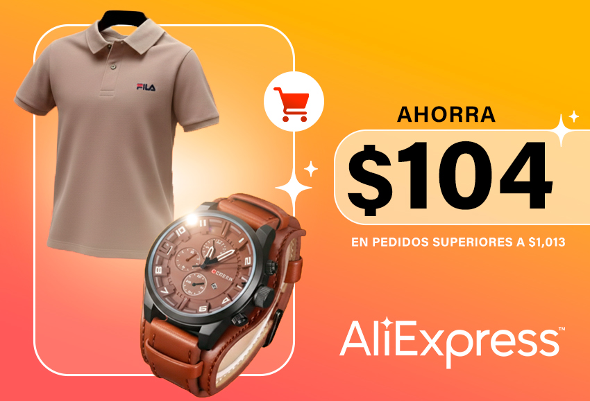 Ahorra $104 en pedidos superiores a $1,013