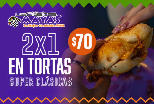 2x1 en tortas clÃ¡sicas