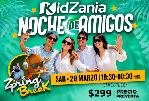 Noche de amigos el 28 de marzo en Cuicuilco