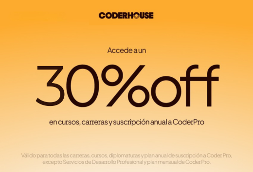 Del 24 al 31 de marzo 30% de descuento