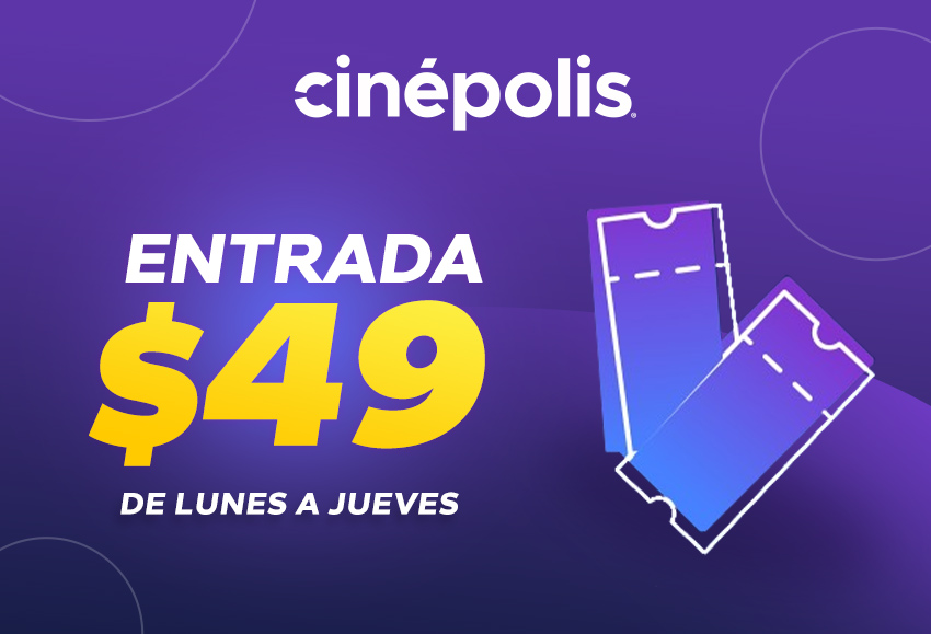 Lunes a jueves por $49.