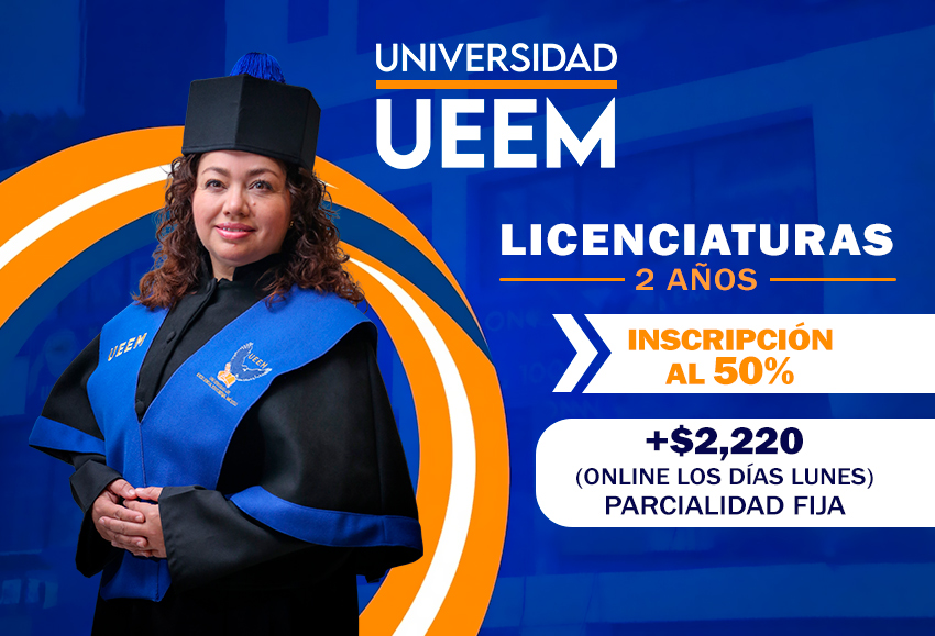 Inscripción en licenciaturas 2 años al 50% OFF