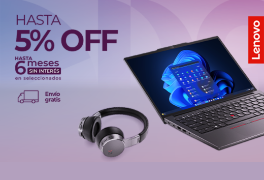 5% de descuento en Lenovo