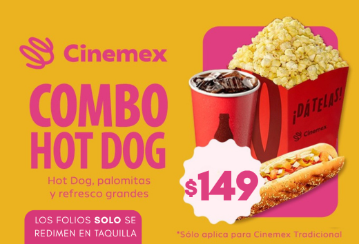 Combo hot dog por $149