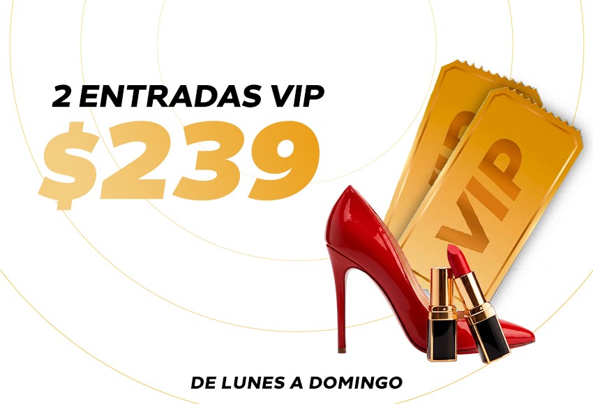 2 entradas lunes a domingo por $239