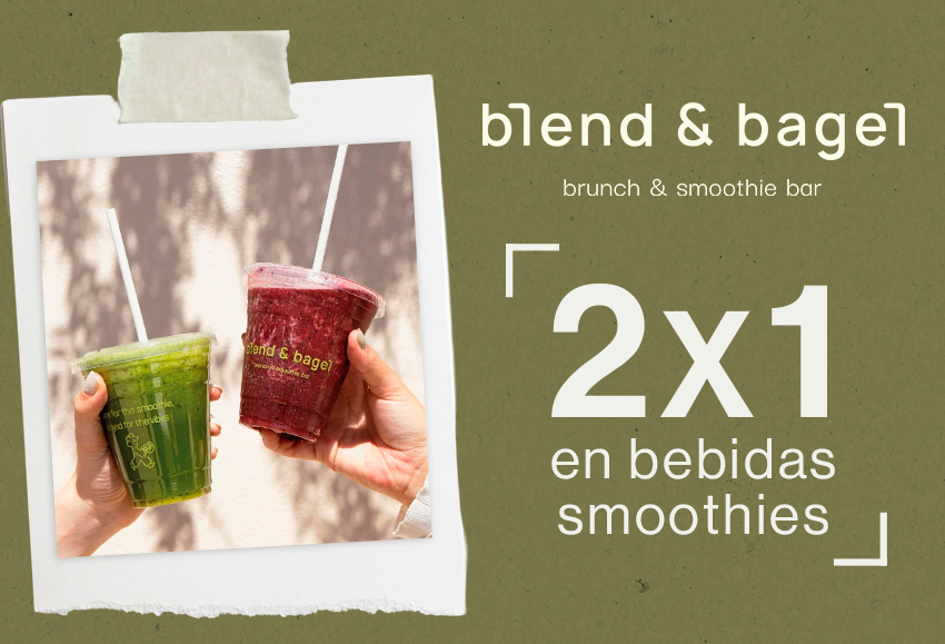 2x1 en bebidas smoothies