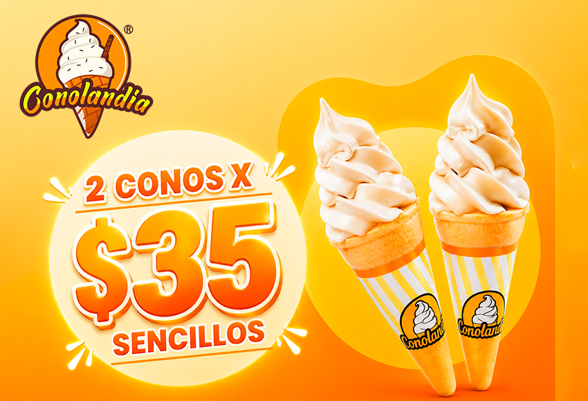 2 conos por $35