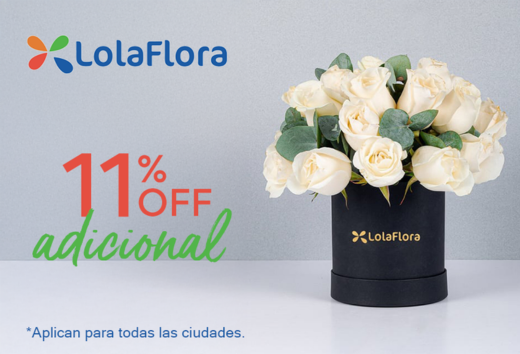 11% OFF en toda la tienda de LolaFlora