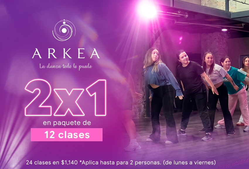 2x1 en paquete de 12 clases