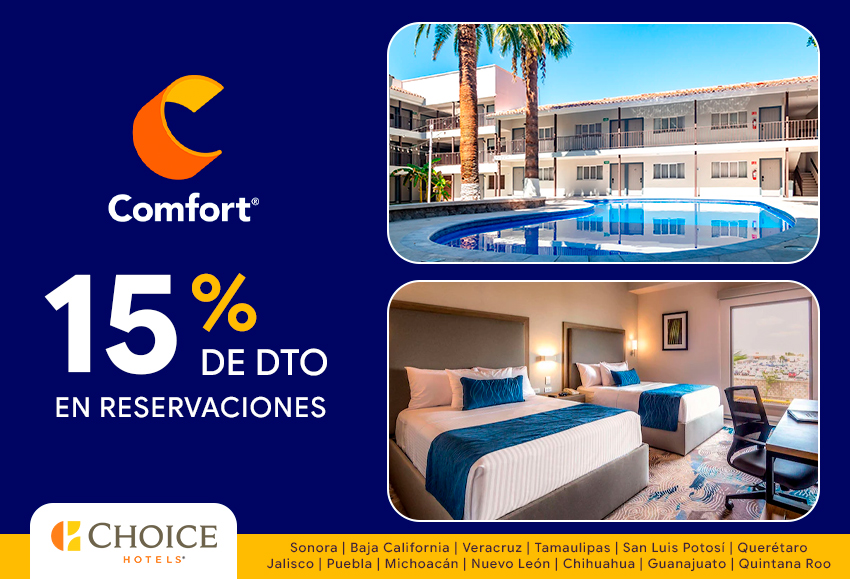 15% de descuento en hospedaje al reservar