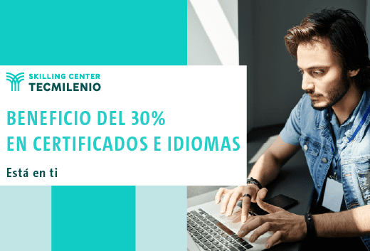 30% OFF en certificados e idiomas