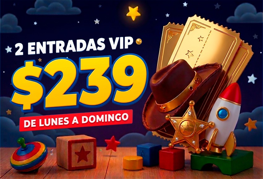 2 entradas lunes a domingo