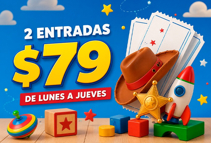 2 entradas lunes a jueves