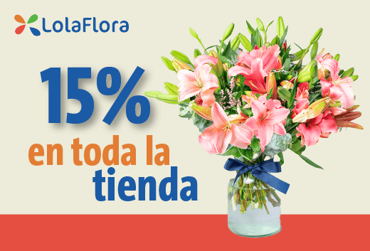 15% OFF en toda la tienda de LolaFlora