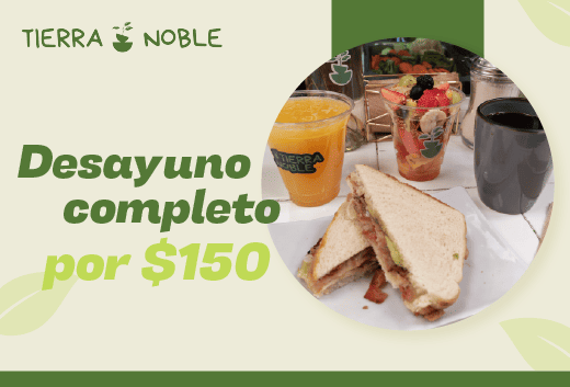 Desayuno completo por $150