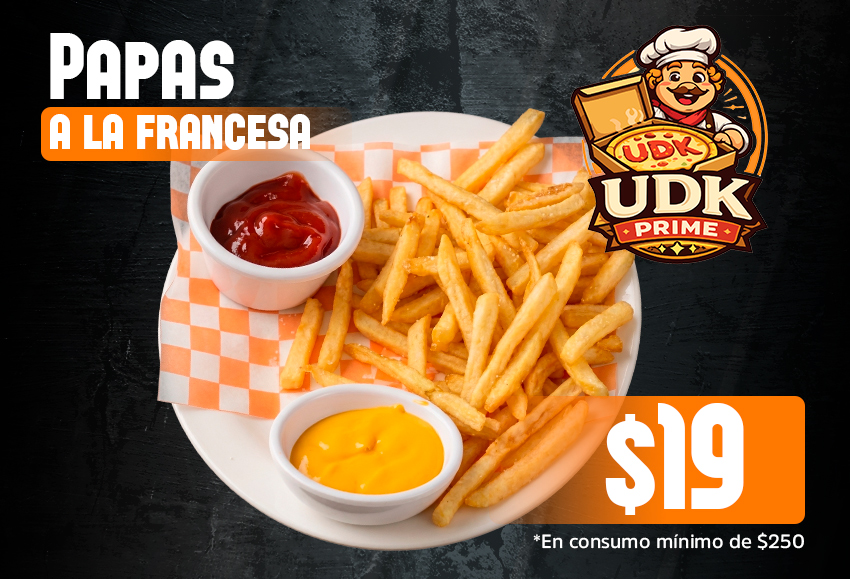 Papas a la francesa por solo $19