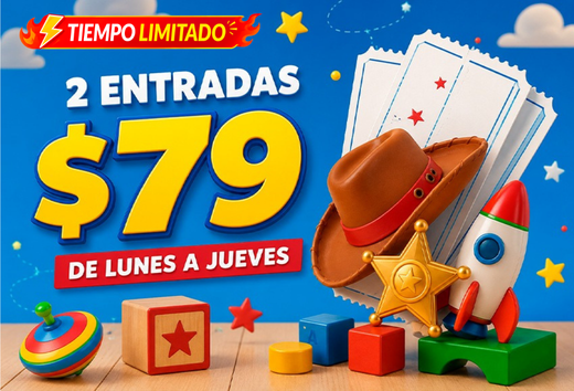 2 entradas lunes a jueves