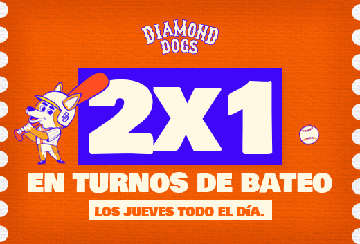 2x1 en turnos de bateo los jueves