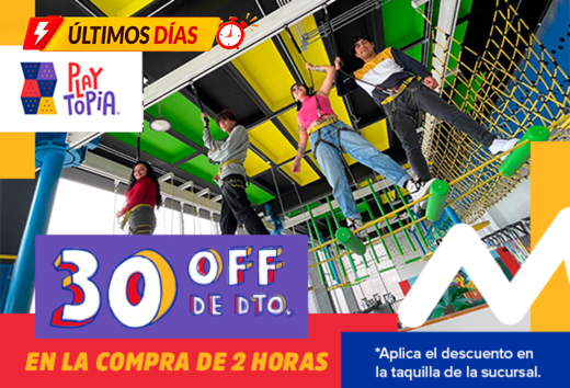 30% de descuento en la compra de 2 horas.