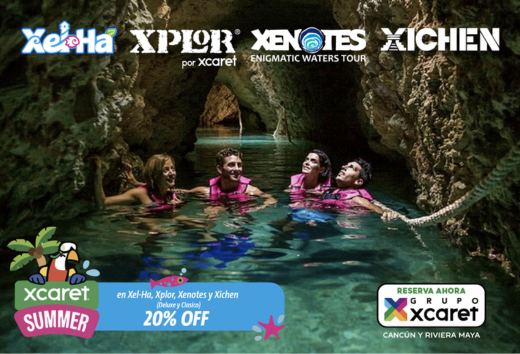 20% OFF en parques y tours Xcaret este verano
