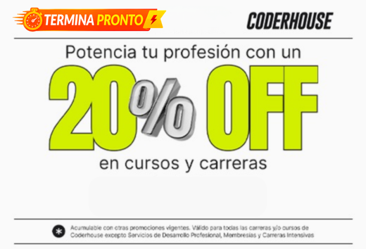 20% OFF adicional en Coderhouse