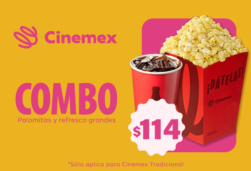 Combo grande de palomitas