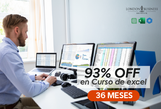 93% OFF en Curso de excel 36 meses