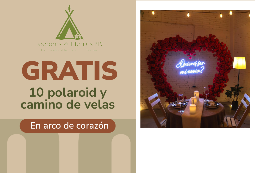 GRATIS 10 polaroid y camino de velas