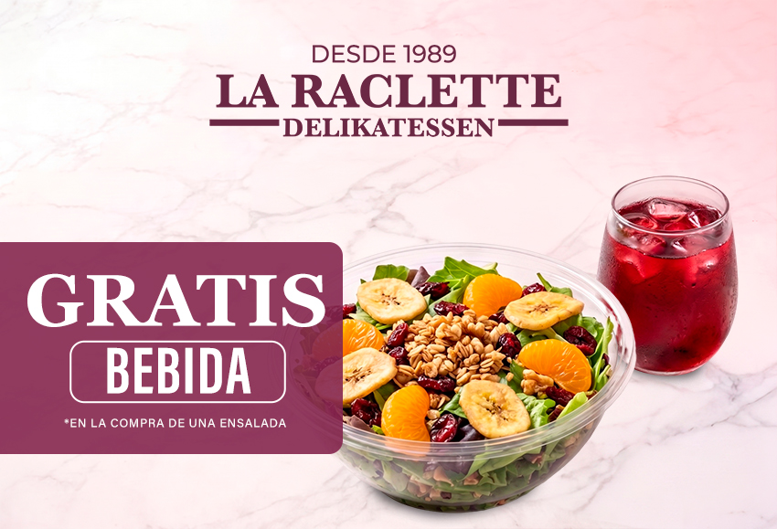 GRATIS bebida al comprar ensalada